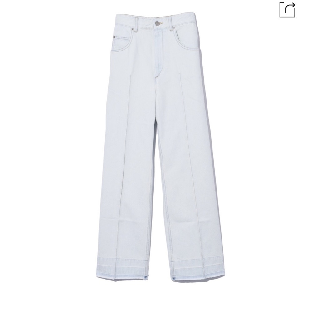 NWT Isabel Etoile Marant Cabria Light Blue Pant 40 - Picture 2 of 3